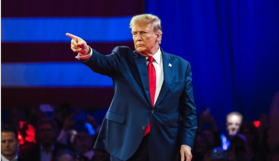 President-elect Donald Trump charming the crowd at CPAC 
