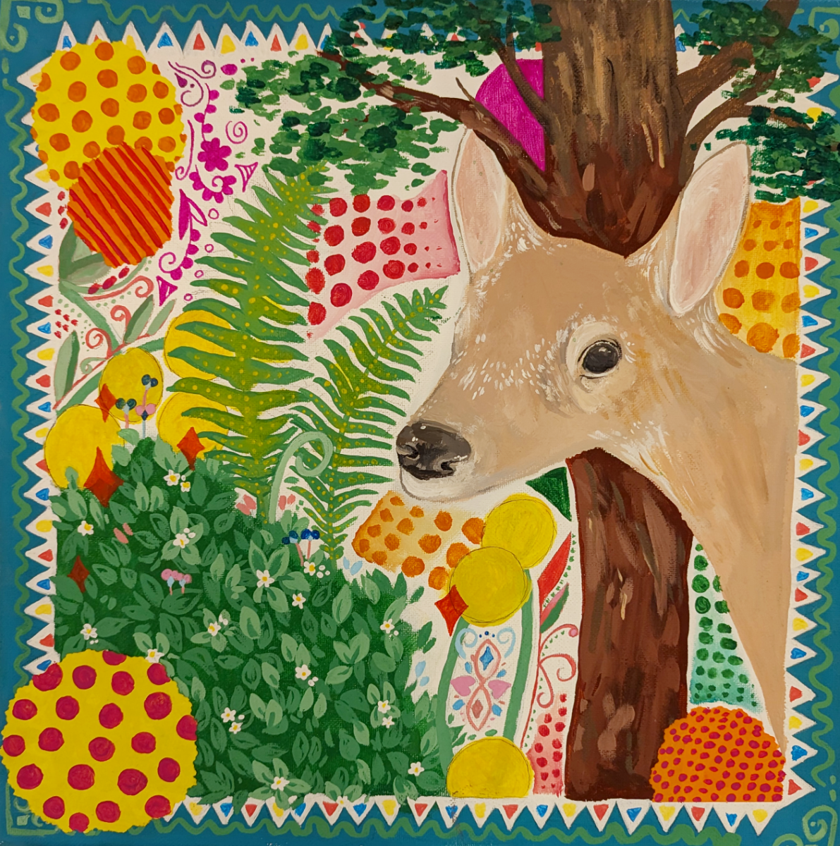 "Deer in Forest"