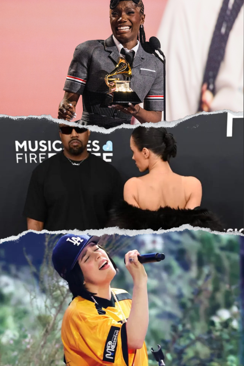 A collage of the 2025 GRAMMYs highlights featuring breathtaking performances, big wins and controversial conundrums.