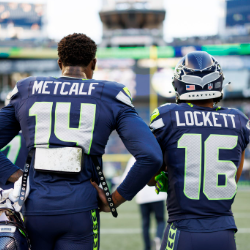 Tyler Lockett and D.K Metcalf were teammates for 6 years before both left the Seahawks.