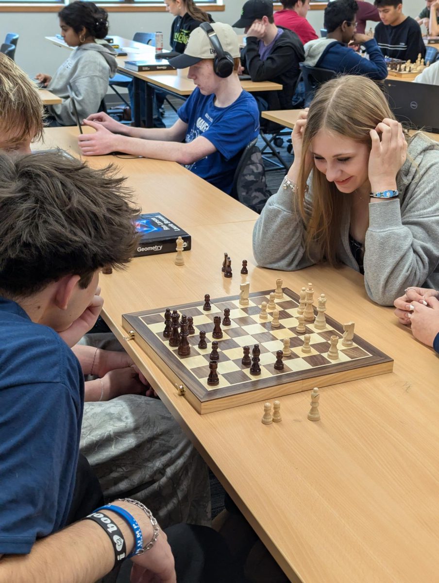 A fierce battle for glory rages in Chess Club.